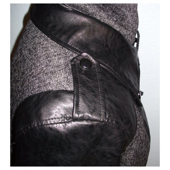 Triple Star Size XL Black Buckle Moto Jacket - Picture 13 of 16